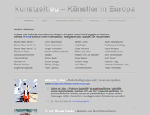 Tablet Screenshot of kunstzeit.eu